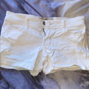 White Jean Shorts